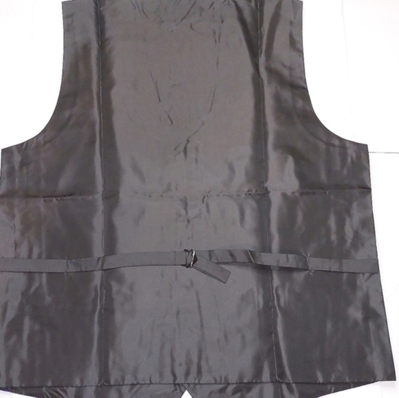 Purple Black NWT Mens WANNEW tuxedo‎ Vest size L - Picture 3 of 5